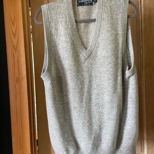 Bernardo Gray V-Neck Sweater